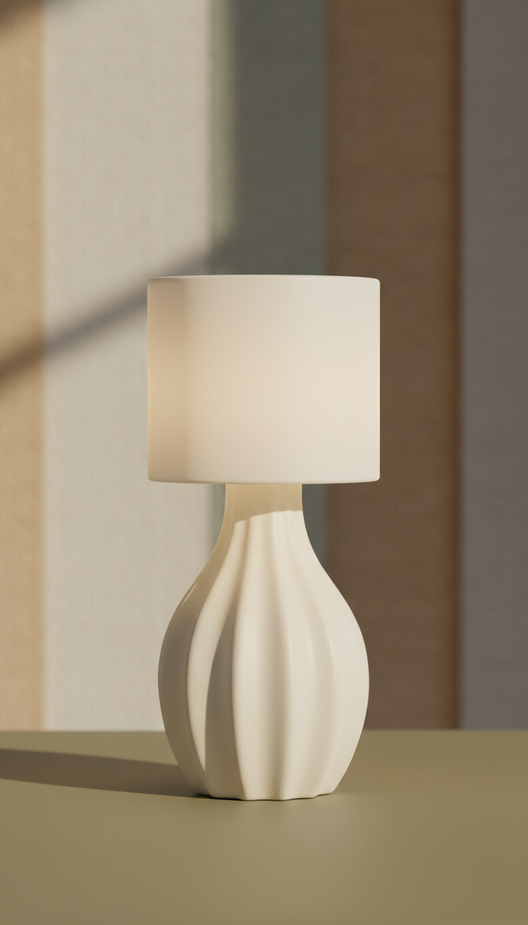 White Ceramic Table Lamp