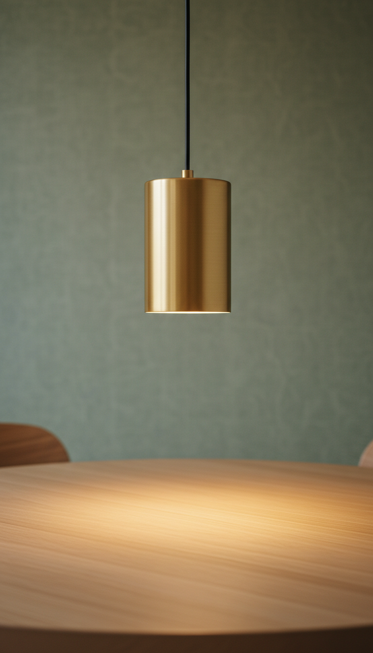 Brushed Brass Pendant Light